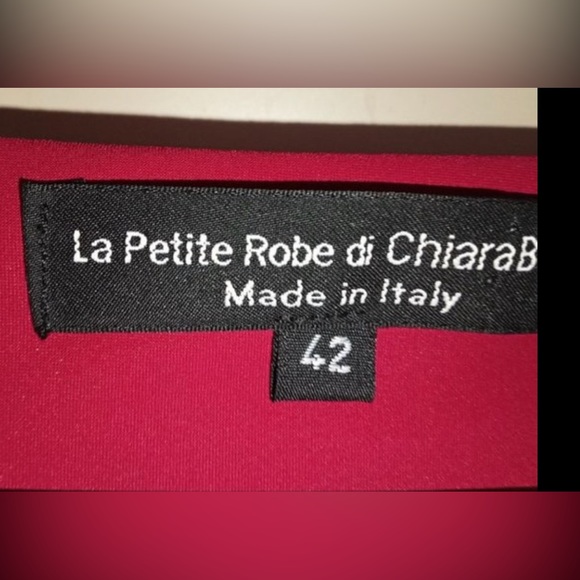 Chiara Boni Ruffle Sheath Red Dress 42 - Picture 4 of 4